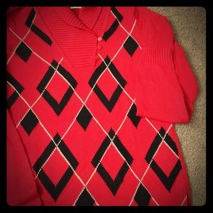 Liz Claiborne Argyle Sweater